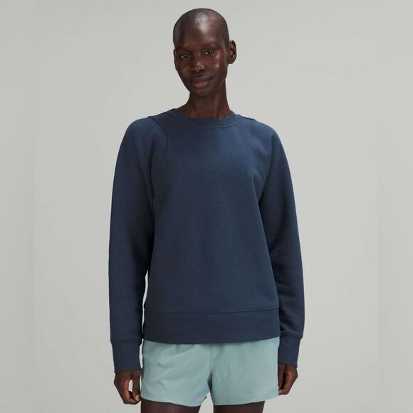 lululemon athletica Jackets & Blazers - Lululemon Loungeful Crewneck Pullover in Mineral Blue